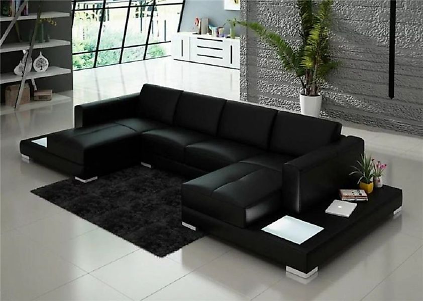 JVmoebel Ecksofa Wohnzimmer Sitzmöbel Couch Garnitur Leder Sofa Polster Eck günstig online kaufen