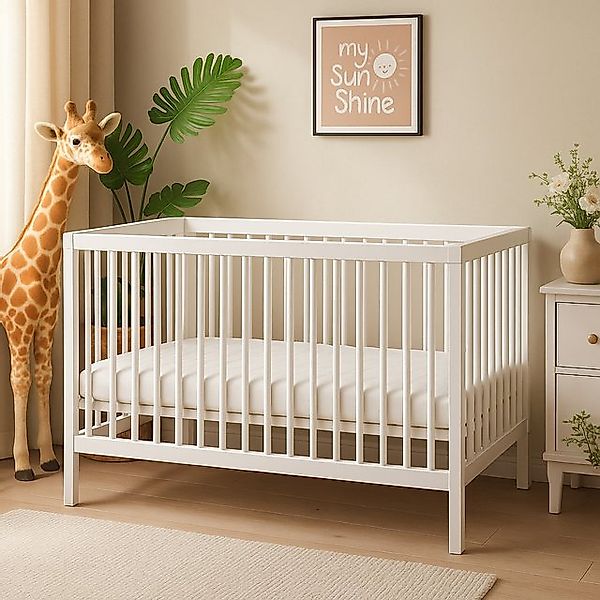 Alavya Home® Babybett TOBI I Das Beste für Kleine Babys I 9-fach höhenverst günstig online kaufen