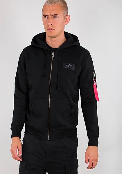 Alpha Industries Kapuzensweatjacke "Back Print Zip Hoody" günstig online kaufen