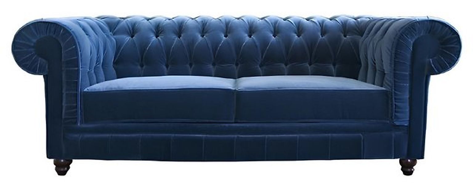 JVmoebel Sofa Chesterfield Textil Sofa Leder Stoff Couch 3 Sitzer Sofagarni günstig online kaufen