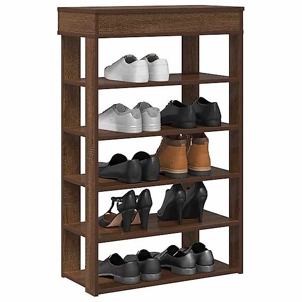 vidaXL Schuhschrank Schuhregal Braun Eichen-Optik 60x30x98 cm Holzwerkstoff günstig online kaufen