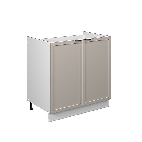 Vicco Spülenunterschrank Fame-Line, GrauBeige/Weiß, 80 cm günstig online kaufen