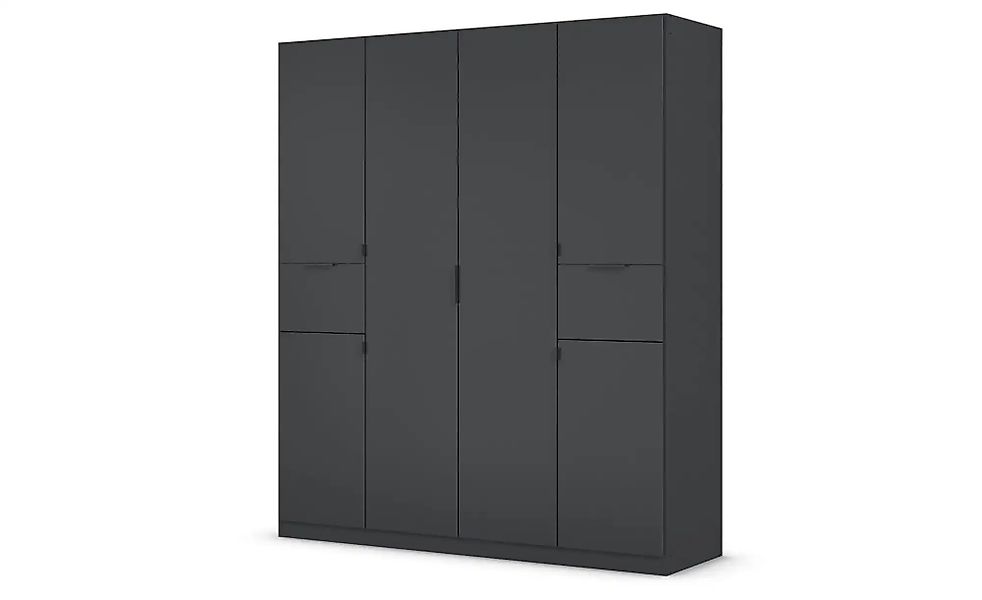 Drehtürenschrank  Thurso ¦ schwarz ¦ Maße (cm): B: 181 H: 210 Schränke > Kl günstig online kaufen