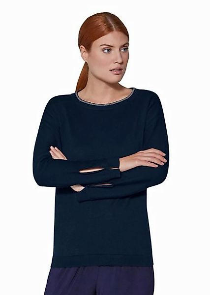 MADELEINE Strickpullover Schlichter Baumwollpullover günstig online kaufen