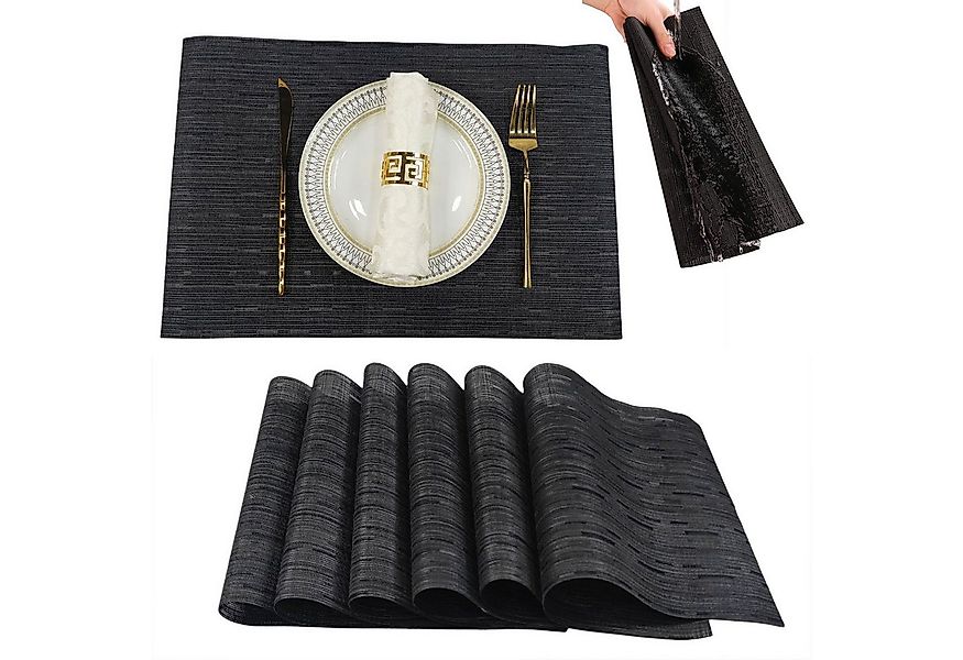REDOM Platzset 6er Set abwaschbar Tischset Tischuntersetzer, (Platzdeckchen günstig online kaufen