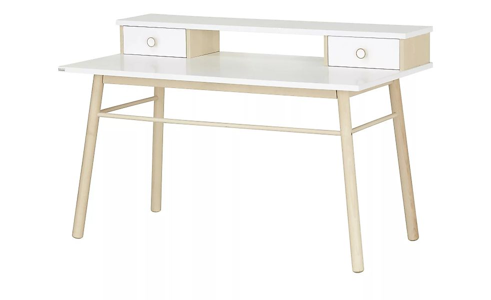 PAIDI Schreibtisch  Ylvie - weiß - 130 cm - 86,4 cm - 70 cm - Tische > Büro günstig online kaufen