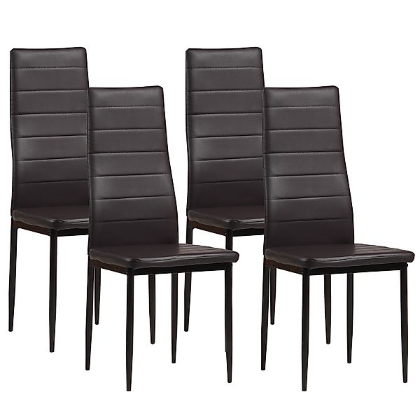 Albatros Esszimmerstühle MILANO 4er Set Schwarz günstig online kaufen