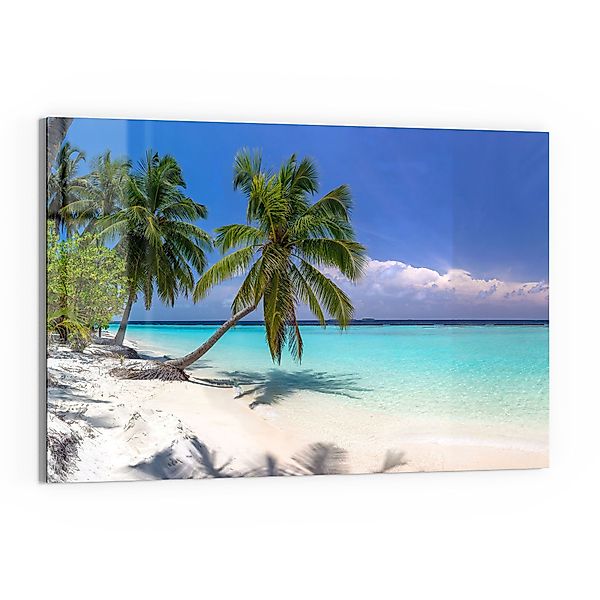 DEQORI Glasbild 'Paradiesischer Strand', 'Paradiesischer Strand', günstig online kaufen