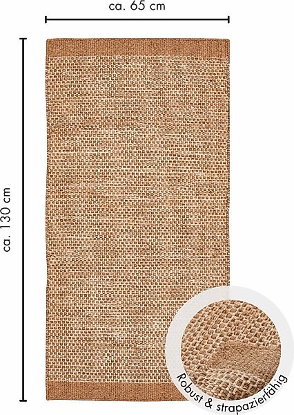LUXOR living Wollteppich »Visby«, rechteckig, 8 mm Höhe, Handweb Teppich, F günstig online kaufen