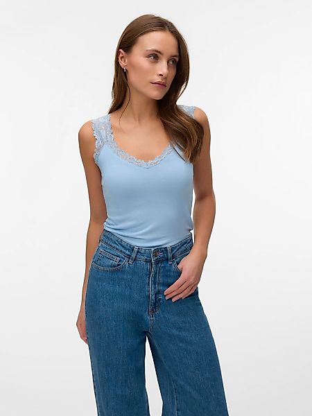 Vero Moda Spitzentop "VMROSA SL TOP JRS NOOS" Viskosemischung günstig online kaufen