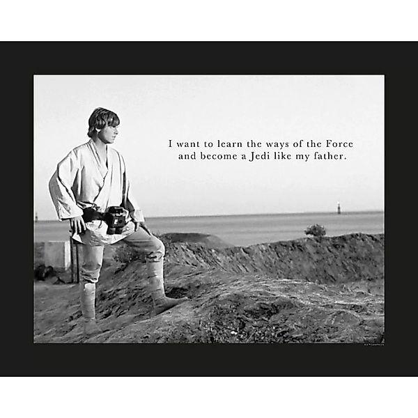 Komar Wandbild Star Wars Classic Luke Quote Star Wars - Classic B/L: ca. 50 günstig online kaufen