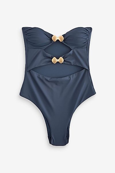 Next Badeanzug Trägerloser Badeanzug mit Aussparungen günstig online kaufen