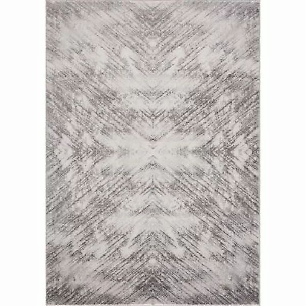 carpet city® Teppich Kurzflor Modern in Grau - Meliert, Gestreift - Wohnzim günstig online kaufen