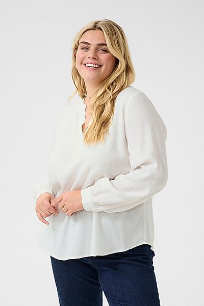 KAFFE Curve Langarmbluse Langarm-Bluse KCmolly Große Größen günstig online kaufen