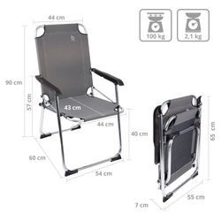 Bo-Camp Campingstuhl Alu Klappstuhl Angelstuhl Anglerstuhl, günstig online kaufen