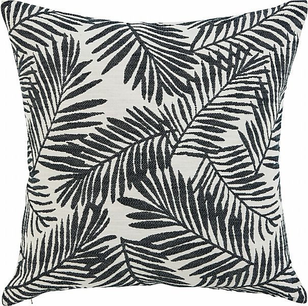 done. Kissenhülle "Black Palm" Kissenhülle vorderseitig jaquardgewebt mit B günstig online kaufen