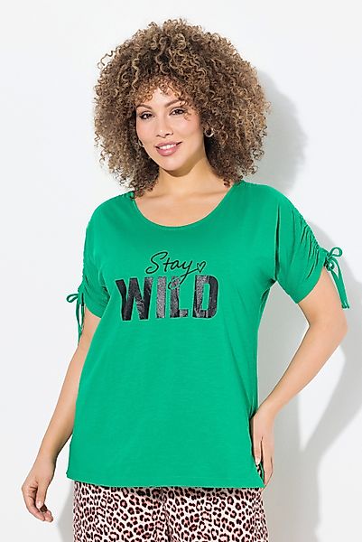 Ulla Popken T-Shirt T-Shirt Schriftzug Oversized günstig online kaufen