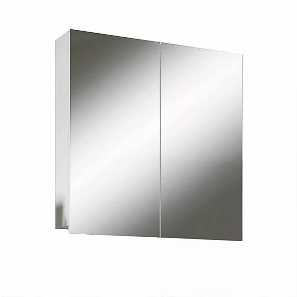 Badschrank Spiegel weiss 60 cm breit zwei Drehtüren günstig online kaufen