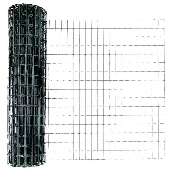 vidaXL Gartenzaun Zaun mit Pfosten Grün günstig online kaufen