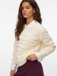 Vero Moda Strickpullover VMMALOU LS O-NECK günstig online kaufen