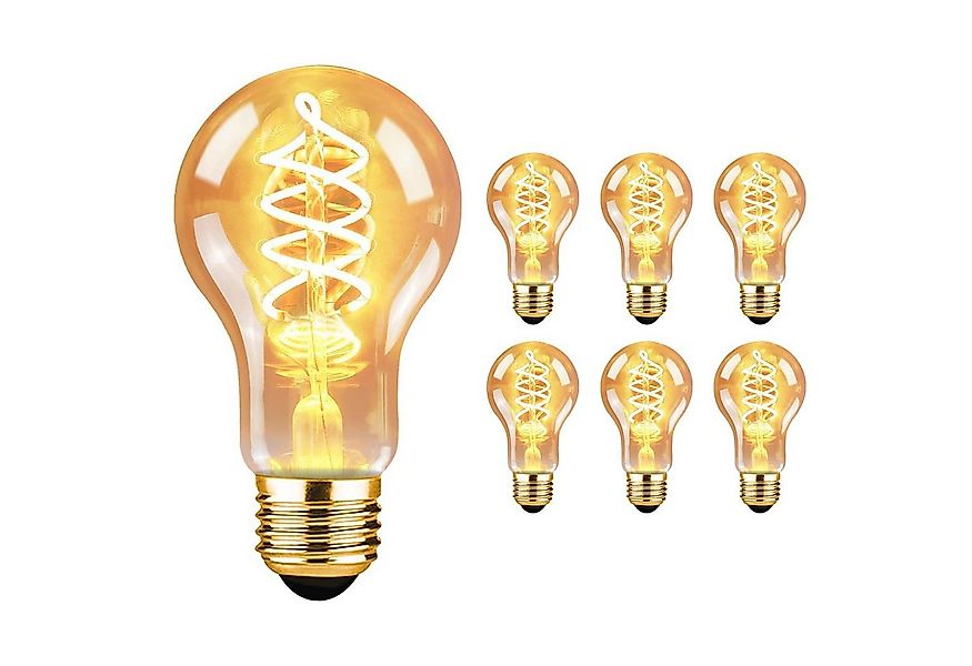 ZMH LED-Leuchtmittel Edison Vintage Glühbirne 4W Glühlampe A60 Antike Bulb günstig online kaufen