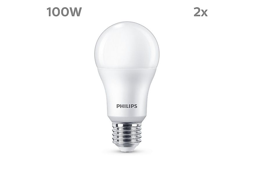 Philips Hue LED-Leuchtmittel LED classic Lampe 100W E27 kaltweiß 1521lm mat günstig online kaufen
