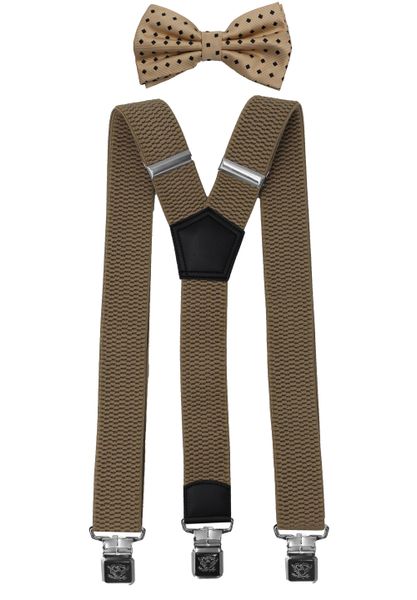 Fabio Farini Hosenträger mit passender Fliege günstig online kaufen
