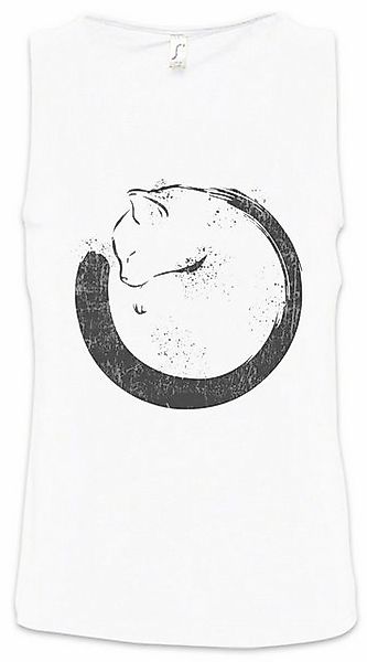 Urban Backwoods Tanktop Cat Circle Ärmelloses T-Shirt Meow Kitty Kitten Cat günstig online kaufen