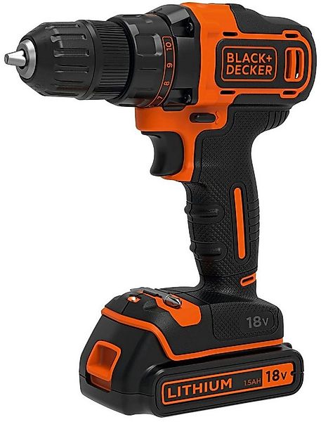Black + Decker Akku-Bohrschrauber BDCDD186K, max. 1400 U/min, (Set, 4-tlg), günstig online kaufen