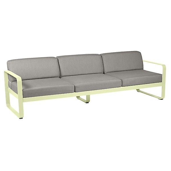 Bellevie 3-Sitzer Lounge-Sofa A6 Zitronensorbet B8 Taupegrau günstig online kaufen