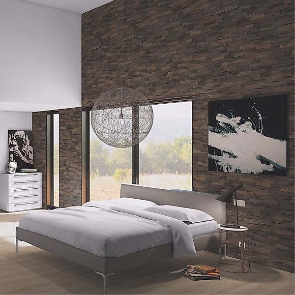 INDO 3D Wandpaneel Echtholz Teak FSC, günstig online kaufen