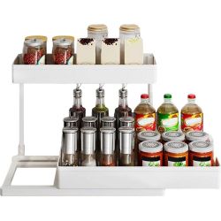 NUODWELL Standregal Unter Waschbecken Regal Herausziehbarer günstig online kaufen