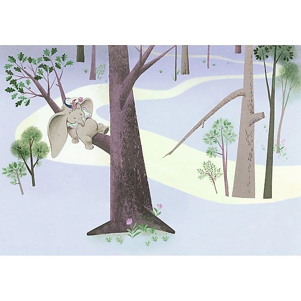 Komar Vliesfototapete Dumbo Sleep on Tree 400 cm x 280 cm günstig online kaufen