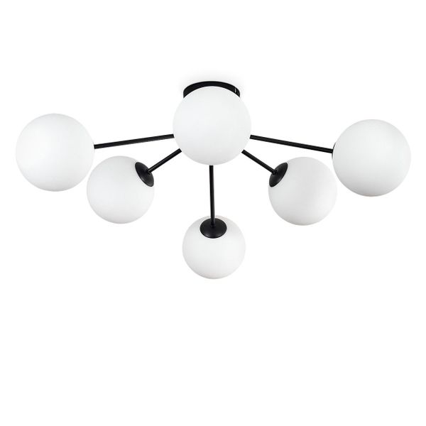 hofstein Deckenleuchte Deckenlampe aus Metall/Glas in günstig online kaufen