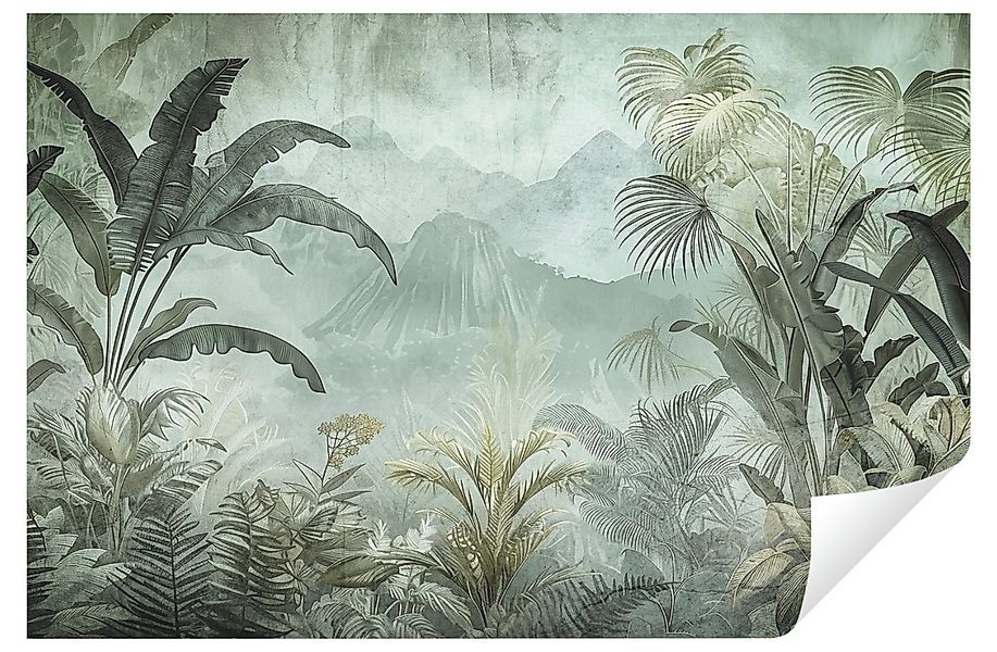 Wallarena Fototapete Dschungel Wald Blätter Vlies Tapete Wohnzimmer Schlafz günstig online kaufen