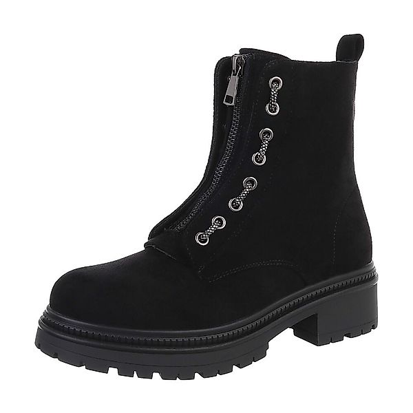 Ital-Design Damen Freizeit Plateaustiefelette (87108871) Blockabsatz günstig online kaufen