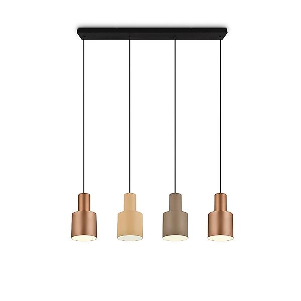 Hängeleuchte Agudo, multicolor, 4-flammig, linear günstig online kaufen