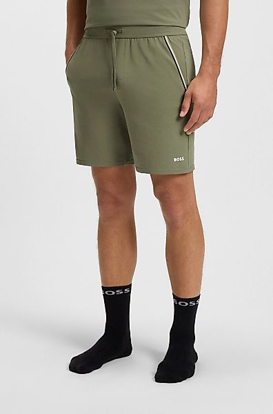 BOSS Pyjamashorts "Unique", aus elastischer Baumwolle mit Tape-Details günstig online kaufen