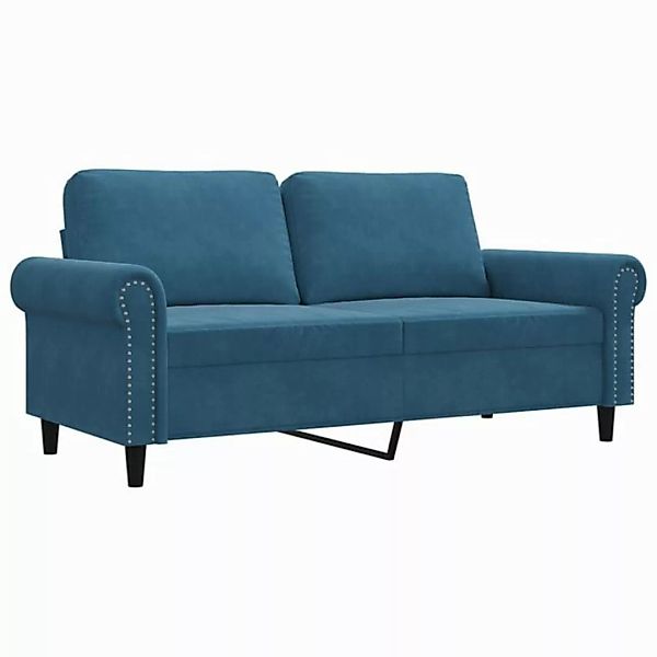 vidaXL Sofa, 2-Sitzer-Sofa Braun 140 cm Samt günstig online kaufen