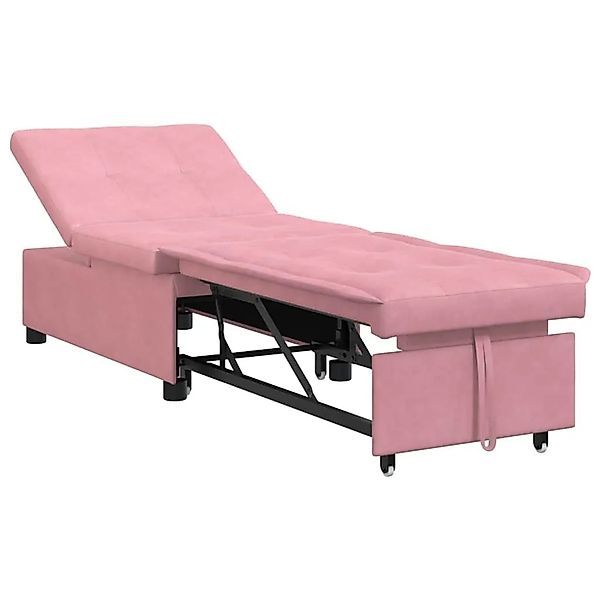 vidaXL Schlafsofa Rosa 194 x 67 x 82 cm Samt 42008598 günstig online kaufen