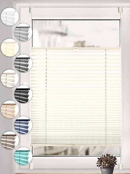 Sonello Plissee Klemmfix ohne Bohren, blickdicht, günstig online kaufen