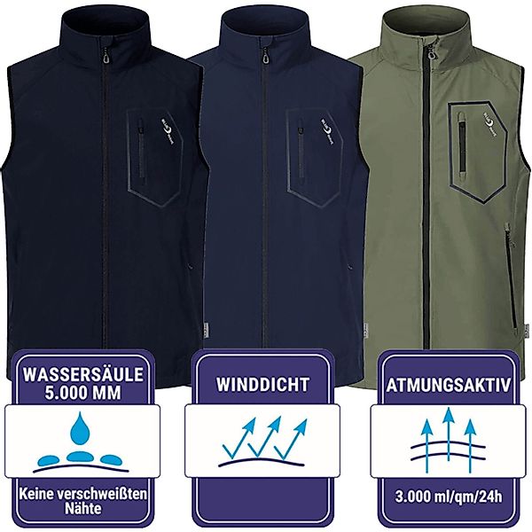 Blue Wave Softshellweste Herren Weste Lars günstig online kaufen