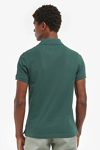 Barbour Tartan Pique Poloshirt Dunkelgrün - Größe L günstig online kaufen