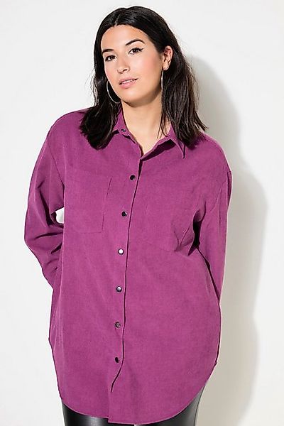 Studio Untold Hemdbluse Cord-Hemd oversized Hemdkragen Langarm günstig online kaufen