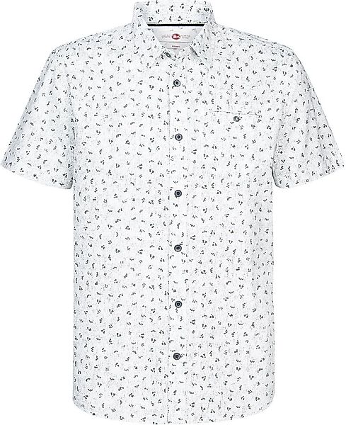 Petrol Kurzarmhemd Print Grün - Größe L günstig online kaufen