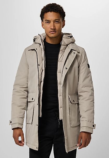 STREET ONE MEN Outdoorjacke, mit Kapuze, aus softem Materialmix günstig online kaufen