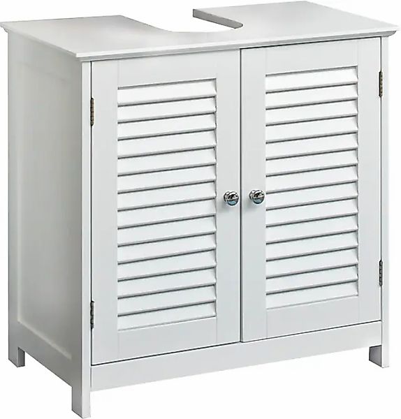 Saphir Waschbeckenunterschrank "Quickset 928 Unterbeckenschrank in Weiß mit günstig online kaufen