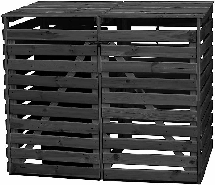 Mülltonnenbox Vario V für 2 Tonnen Anthrazit günstig online kaufen