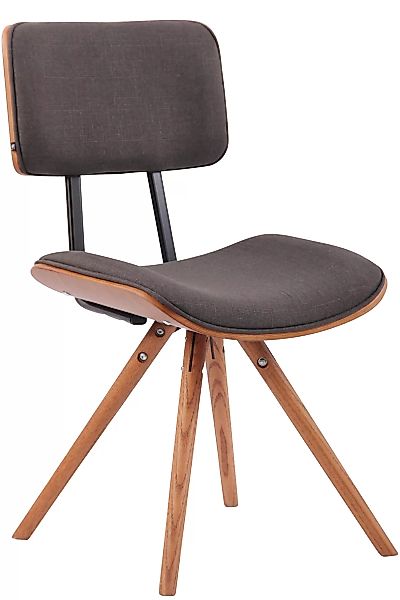 Stuhl Delft Stoff walnuss/dunkelgrau günstig online kaufen
