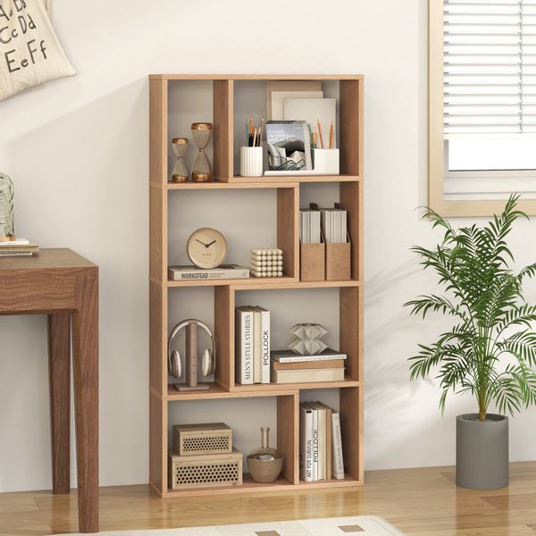 COSTWAY Bücherregal, Standregal, 4 Ebenen, 8 günstig online kaufen